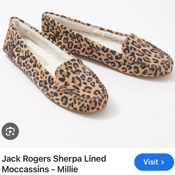JACK ROGERS Sz 7.5 MILLIE suede slipper with Sherpa lining new without tags - Picture 1 of 8